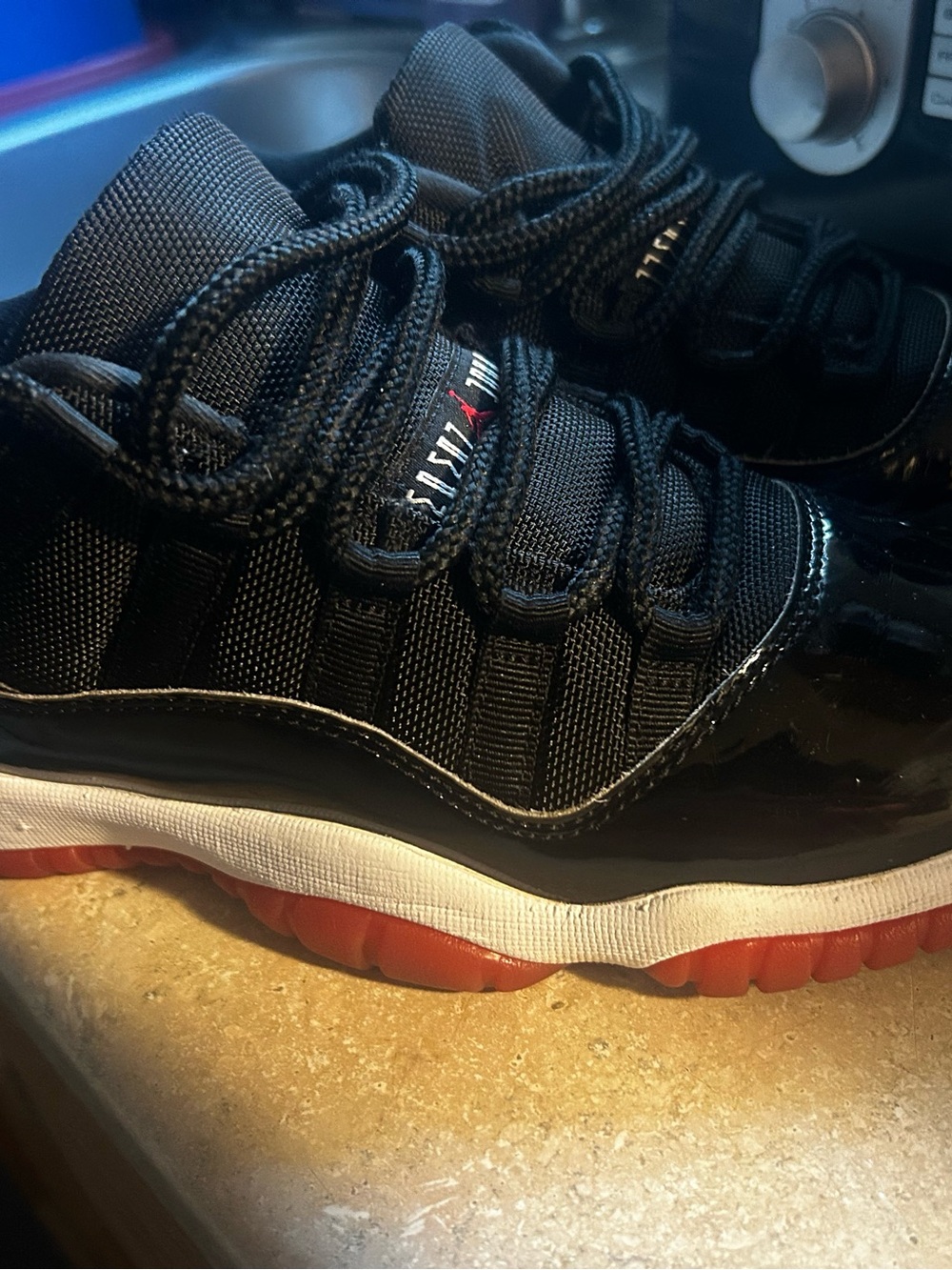 Jordan 11 retro low “ bred “ colorway size 6.5y (big kids)